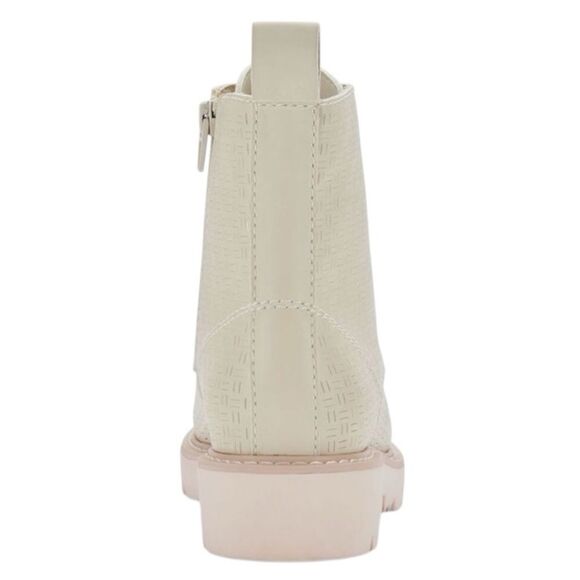 Dolce Vita Piker Perforated Round toe Ankle Boots 7.5 M. Ivory Perforated Stella - Picture 6 of 7